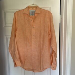 Report Collection Orange Casual Button Down Shirt